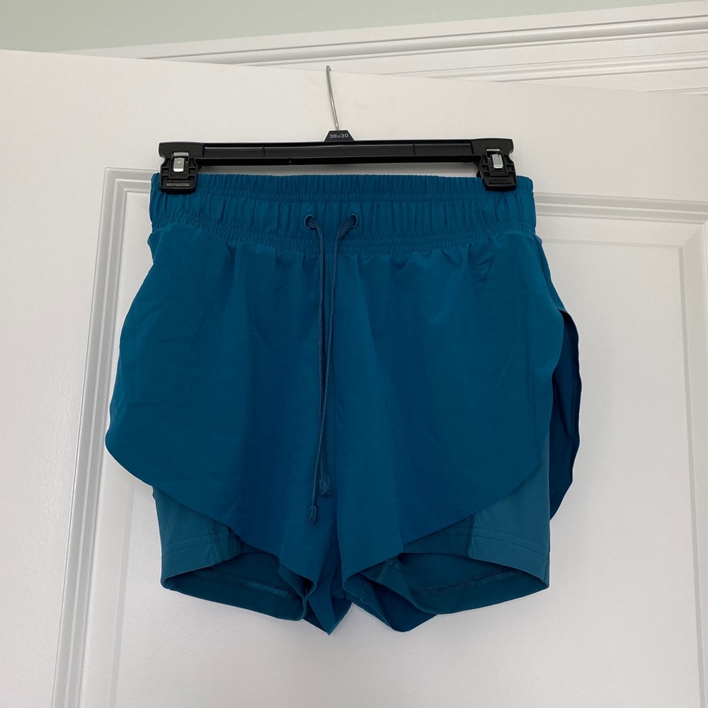 Gymshark speed shorts in teal